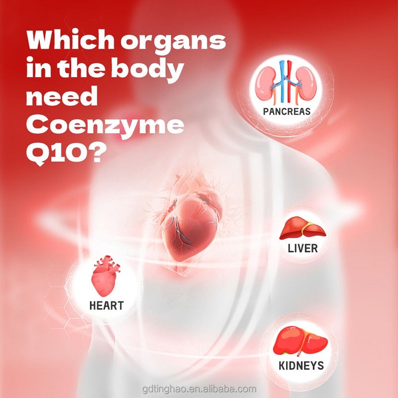 Health Supplement Coenzyme Q10 Soft Capsules Energy Supplement, Relieve Fatigue, Antioxidant, Vegan Plant Extract