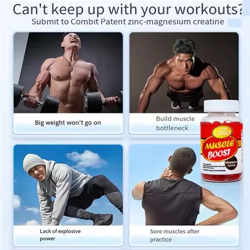 Bodybuilding Tablets Supplement Creatine Monohydrate Energy Pills Creatine Gummies for Muscle Growth