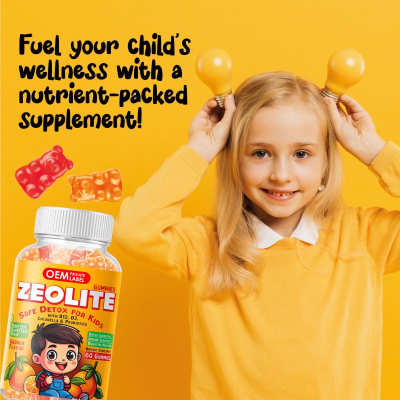 OEM Zeolite Gummies for Kids - Natural Heavy Metal Detox & Daily Health Supplement