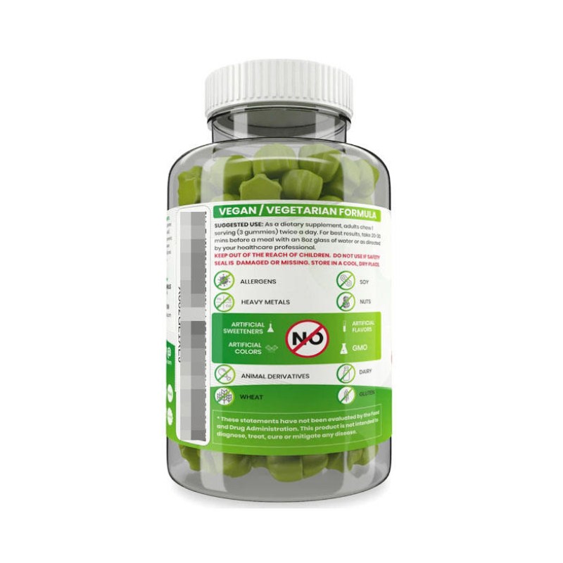 Vegan Fat Burner Gummies - Sugar-Free, Gluten-Free, Metabolism Boost & Cravings Control