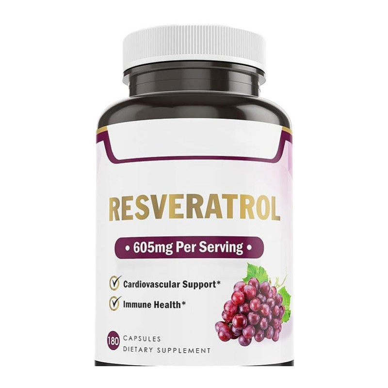 Premium Resveratrol Capsules for Cardiovascular Support and Immune Health 60 Capsules