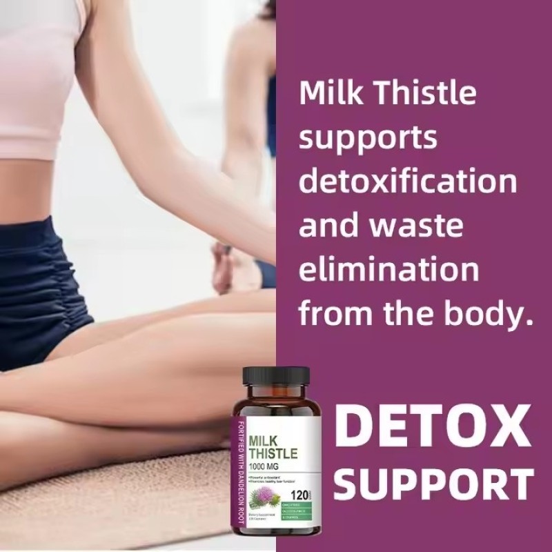 Liver Detox Supplement Artichoke Extract Dandelion Apple Cider Vinegar Milk Thistle Milk Thistle Tablets