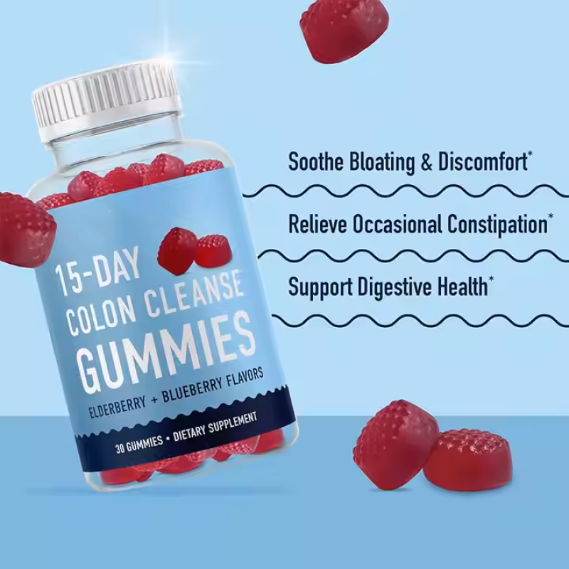 Triphala Colon Cleanse Gummies - 15 Day Digestive Support Supplement for Occasional Constipation & Bloating Relief -