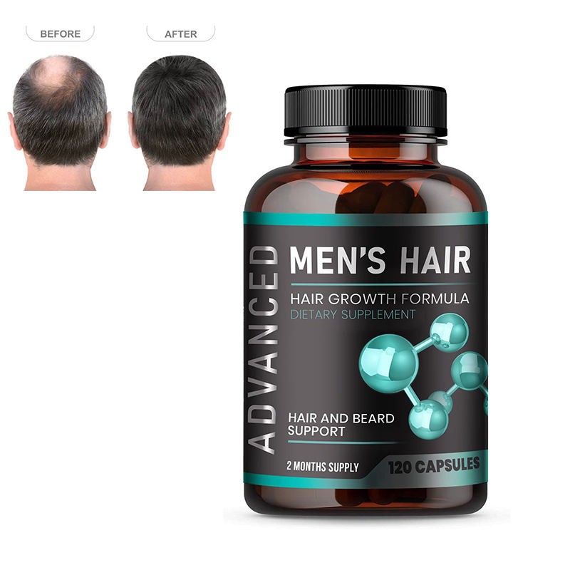 Clinically Proven Hair Growth Capsules for Men with 5000mcg Biotin and Saw Palmetto for Thicker Stronger Hair