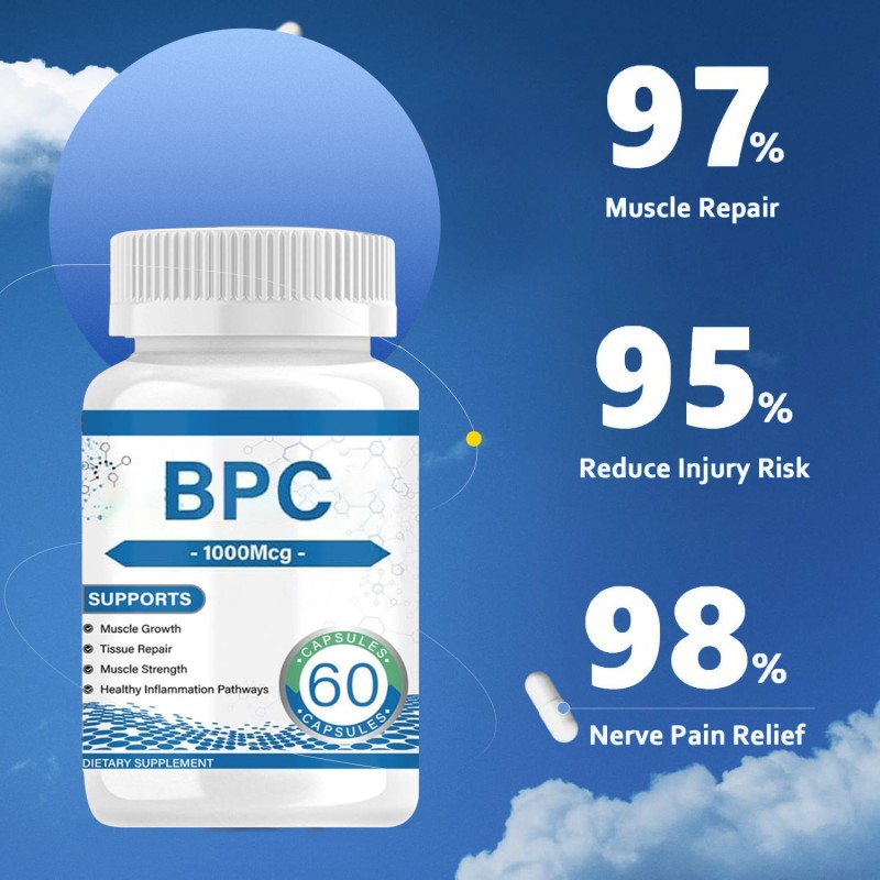 BPC Peptide Capsules - 15 Amino Acid Blend, Muscle Repair & Tendon Recovery for Athletes