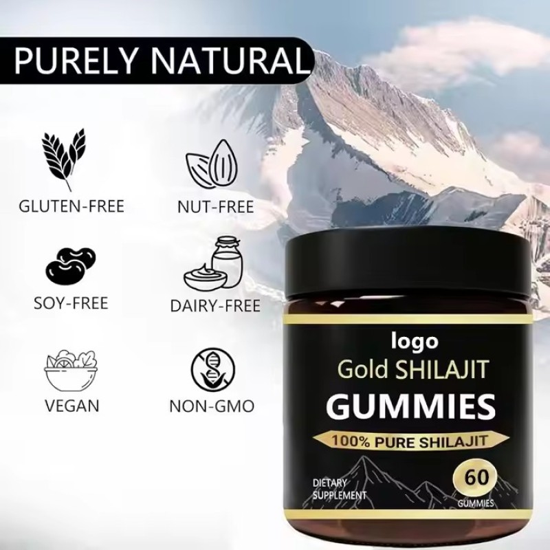 OEM/ODM Shilajit Gummies Dietary Supplements Sports Nutrition Supplements Rich in Organic Manuka Honey and Shilajit