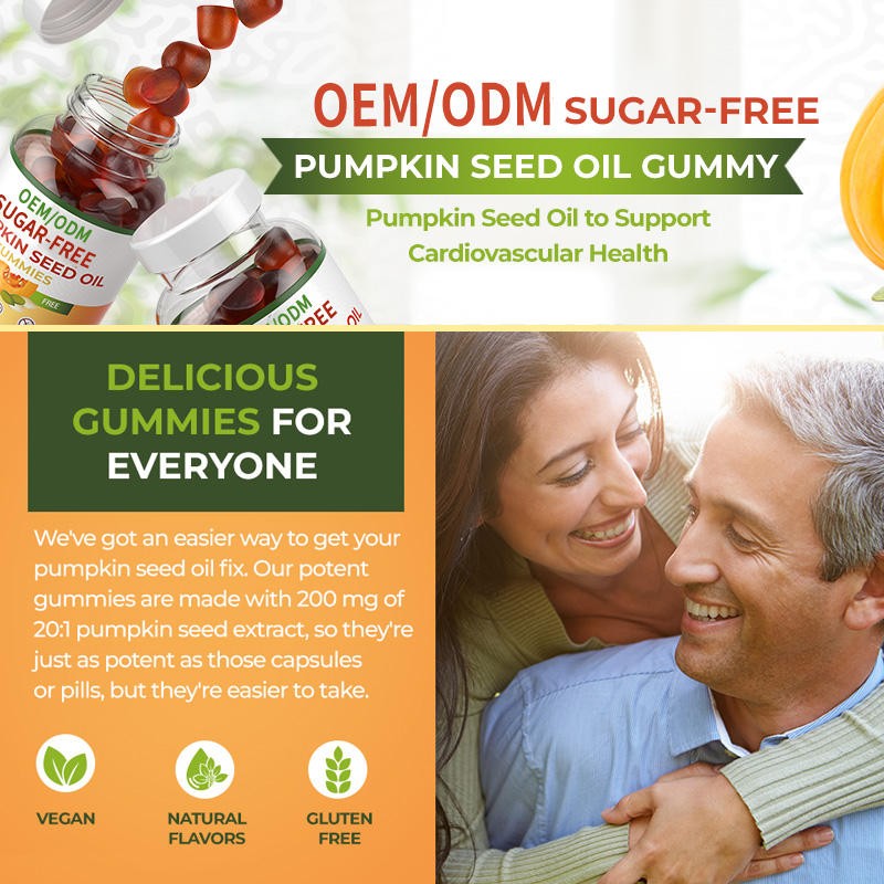 High-quality Sugar-free Pumpkin Seed Oil Hair Growth Glue, Pumpkin Seed Oil, Prostate Health Glue