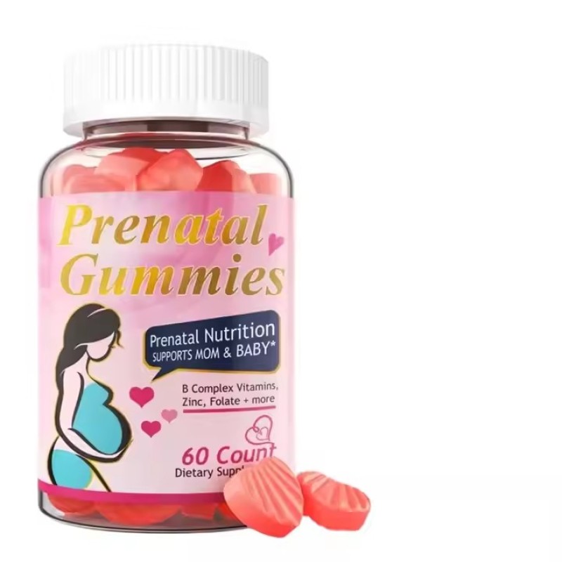 OEM/ODM/OBM Organic Fertility Gummies Supplements Aid Ovulation Prenatal Folic Acid Multivitamins Fertility Support Gummies