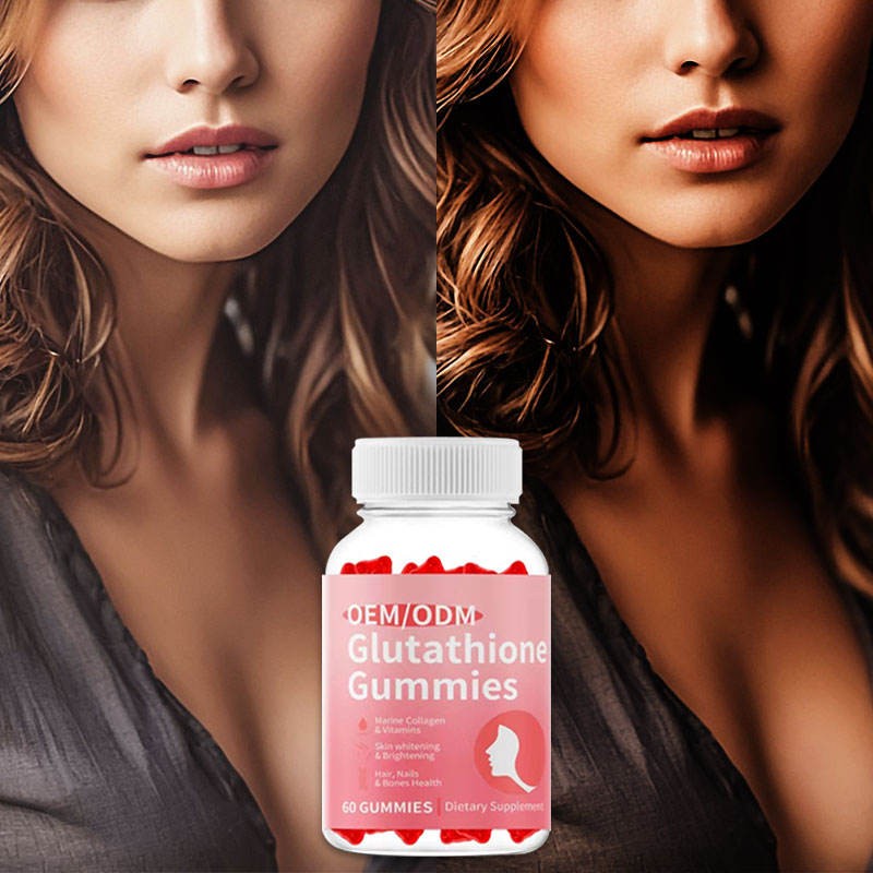Beauty Supplement Brightening Skin Whitening Gummy with L-Glutathione and Collagen for Anti-Aging Radiance