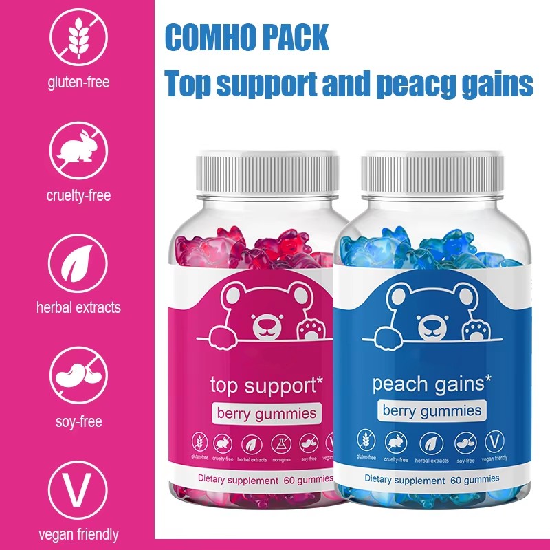 OEM Private Label Buttock Enhancement Gummies - Booty Growth Supplement with Ginseng Vitamins