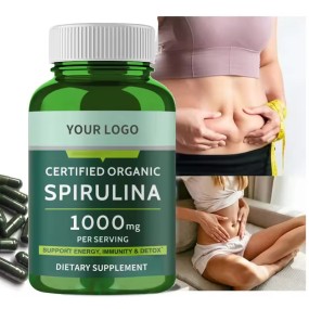 Certified Organic Spirulina 1000mg Capsules - Energy, Immunity & Natural Detox Support