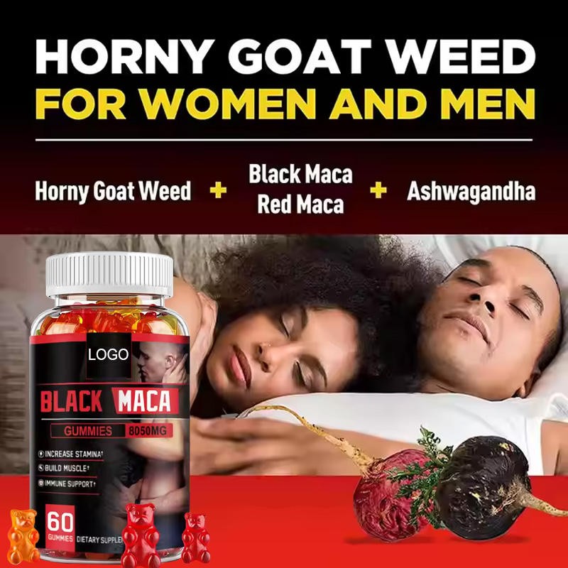 Maca Energy Gummies for Adults Boosts Sexual Vitality and Love for Both Men and Women Kidney Health Promoting Gummie
