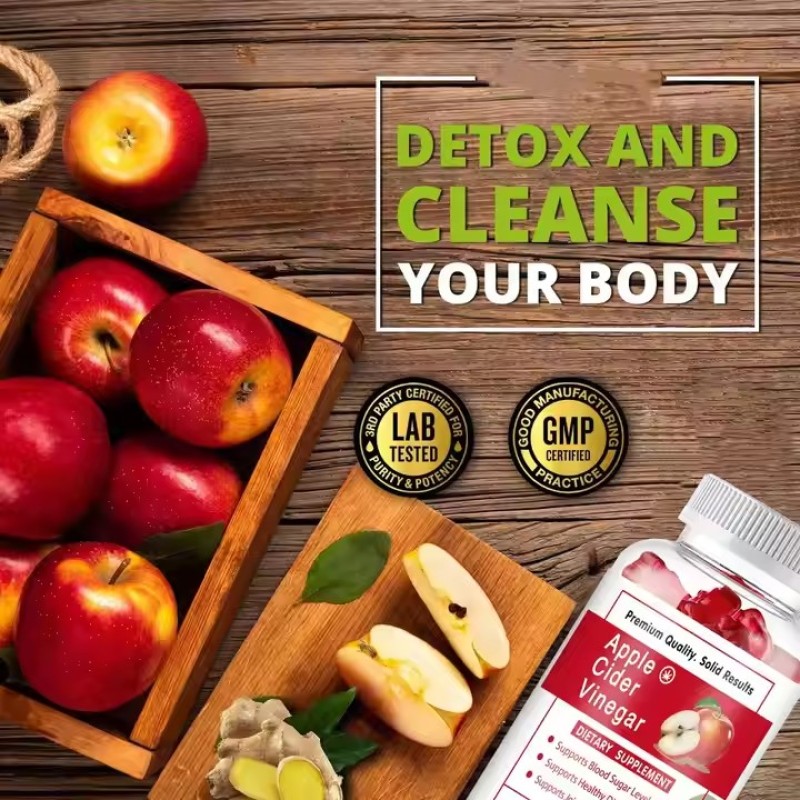 Weight Loss apple Cider Vinegar Gummy Supplement Vinegar Ketone Bean Gummy Nutrition Flatbone Life Gummy Burn Fat