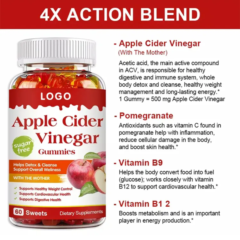 Apple Cider Vinegar Keto Gummies for Weight Loss - Slimming Flat Tummy & Fat Burner Supplement - Natural ACV Ketogenic Diet