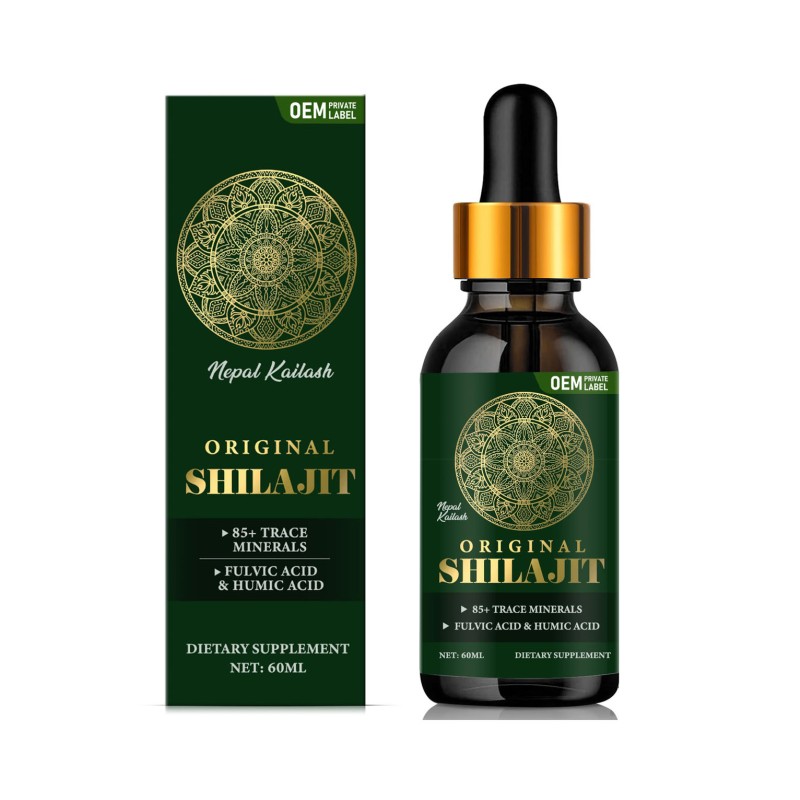 Pure Organic Himalayan Shilajit Resin Liquid Drops for Memory Enhancement & Brain Boost