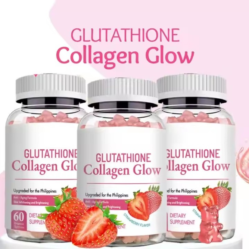 Skin Brightening and Whitening Collagen Candy Supplement with L-Glutathione Skin Replenishment and Brightening