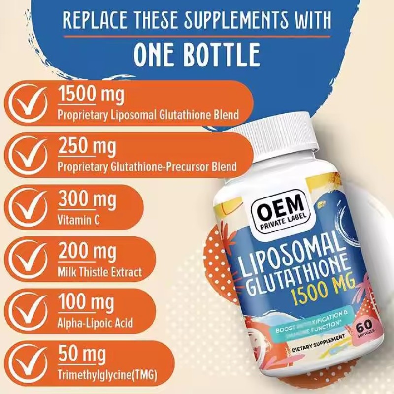 Liposomal Softgels High-Absorption Formula for Effective Skin Whitening & Overall Healthcare Support