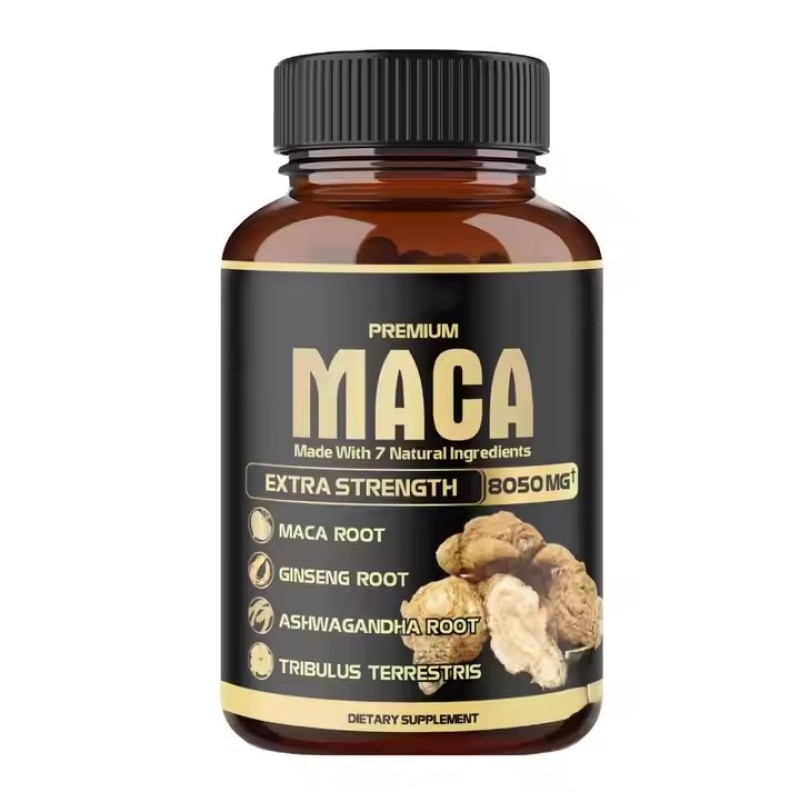 Ashwagandha & Organic Maca Root Capsules: Strong Man Herbal Supplement Designed for Adult Stamina, Hormonal Balance