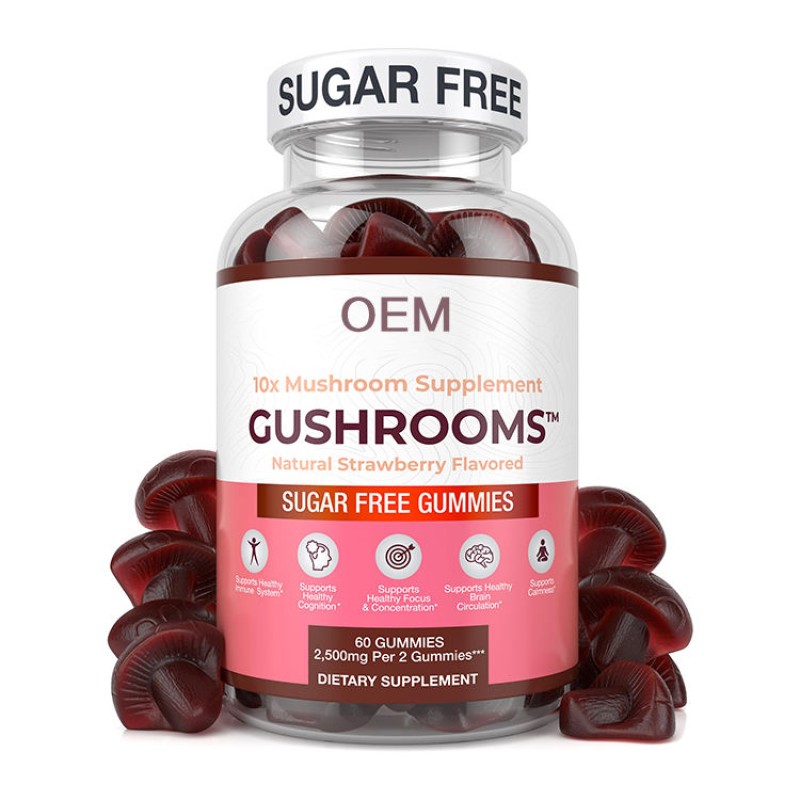 Organic Lions Mane Mushroom Gummies - Private Label OEM Supplement