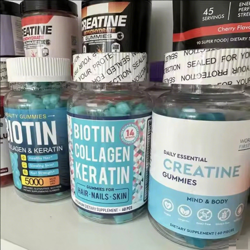 Creatine Gummies Gym Fitness Muscle Growth 3000mg Creatine Monohydrate Gummy Candy Enhance Strength