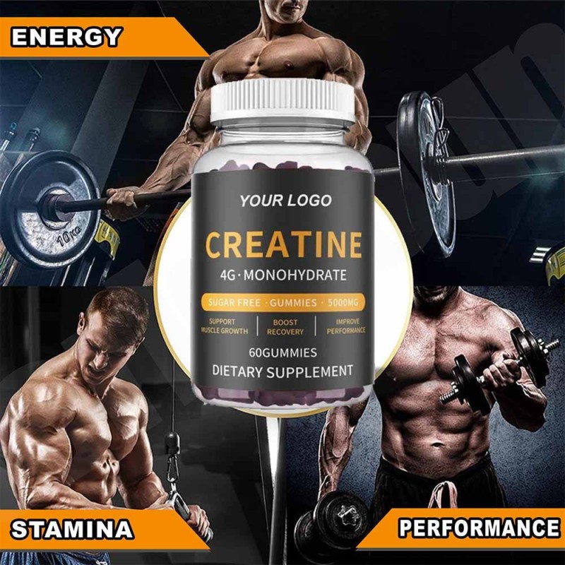 Creatine Monohydrate Gummies - Sugar-Free Pre-Workout Energy Support