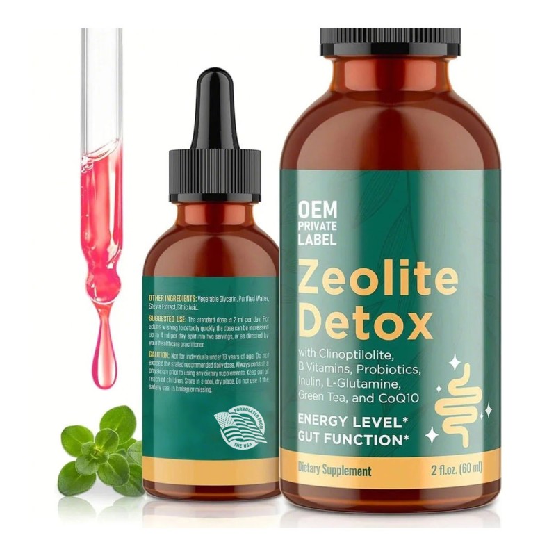 Food-Grade Clinoptilolite Zeolite Drops - Natural Heavy Metal Detox & Mineral Support Oral Liquid for Cellular Cleansing