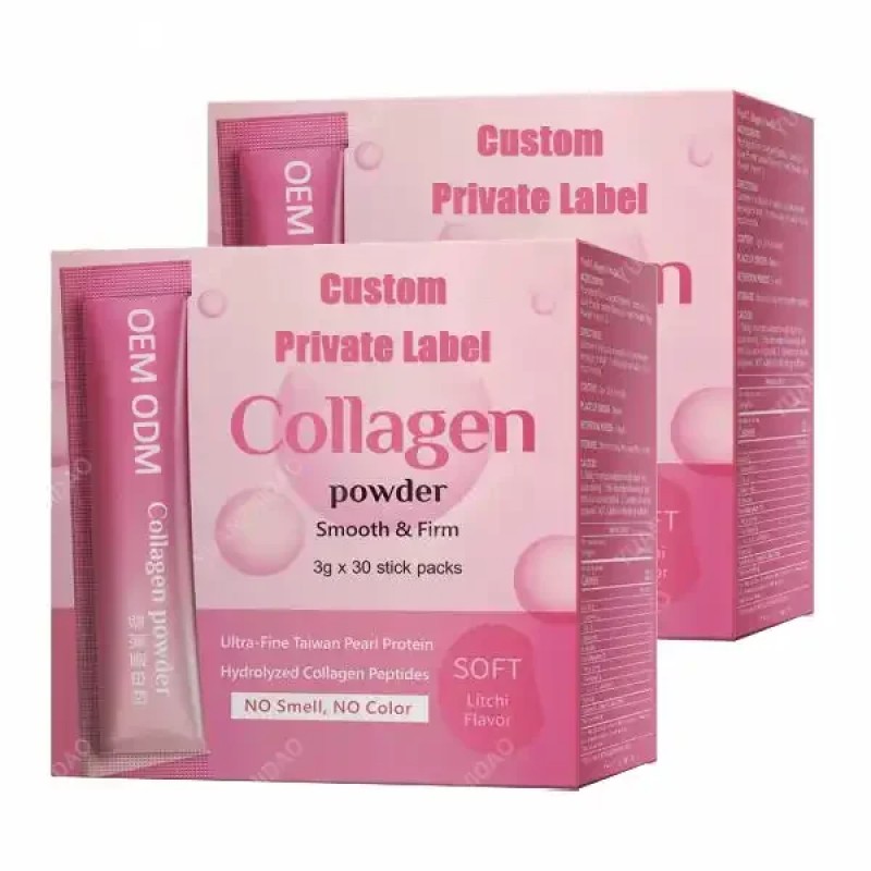 OEM/ODM Collagen Peptides Powder Skincare Pure Beauty Collagen Powder Drink  Water Soluble Collagen Supplements for Women