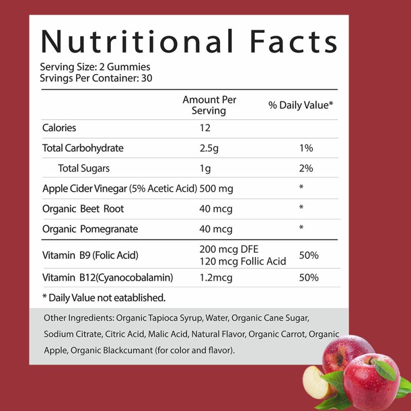OEM Custom Natural Apple Cider Vinegar Gummies  Vegan Keto-Friendly  No Artificial Additives Fruit-Flavored Soft Candies