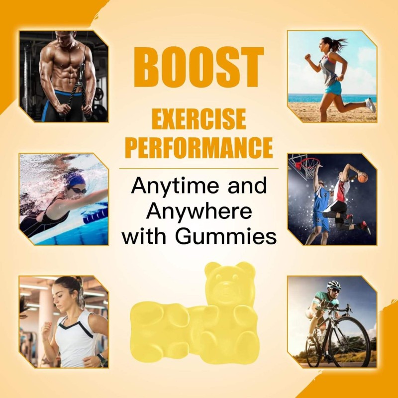 High Strength 5000mg Creatine Monohydrate Gummies - OEM Pre-Workout Supplements