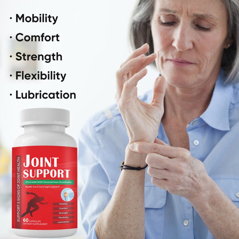 Premium Glucosamine Chondroitin MSM Capsules with Hyaluronic Acid - Joint Mobility & Comfort Support