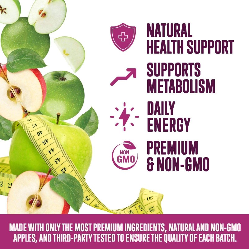 Slimming Fat Burning Weight Loss Pure Natural Weight Management apple Vinegar Gummy Candy