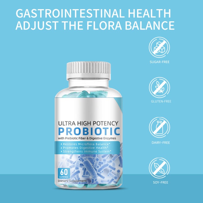 Women's Prebiotic Probiotic Gummies With Cranberry - Dual Support for Digestive and Immune Health