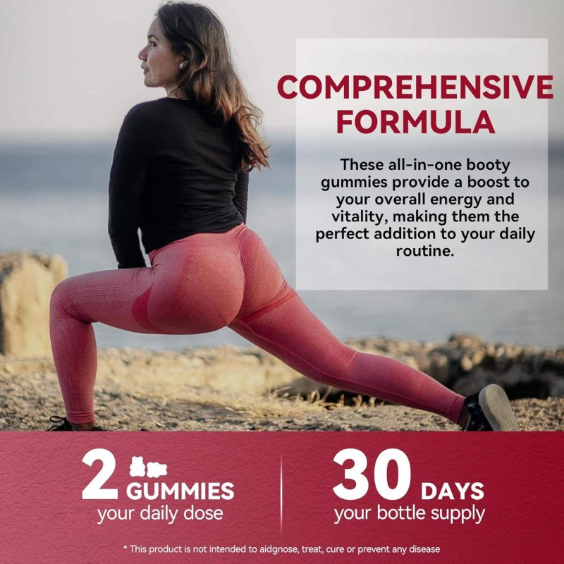 Premium Maca Bbg Gummies for Butt Enhancement - BBL Butt Enlargement Candy with Curve-Boosting Formula