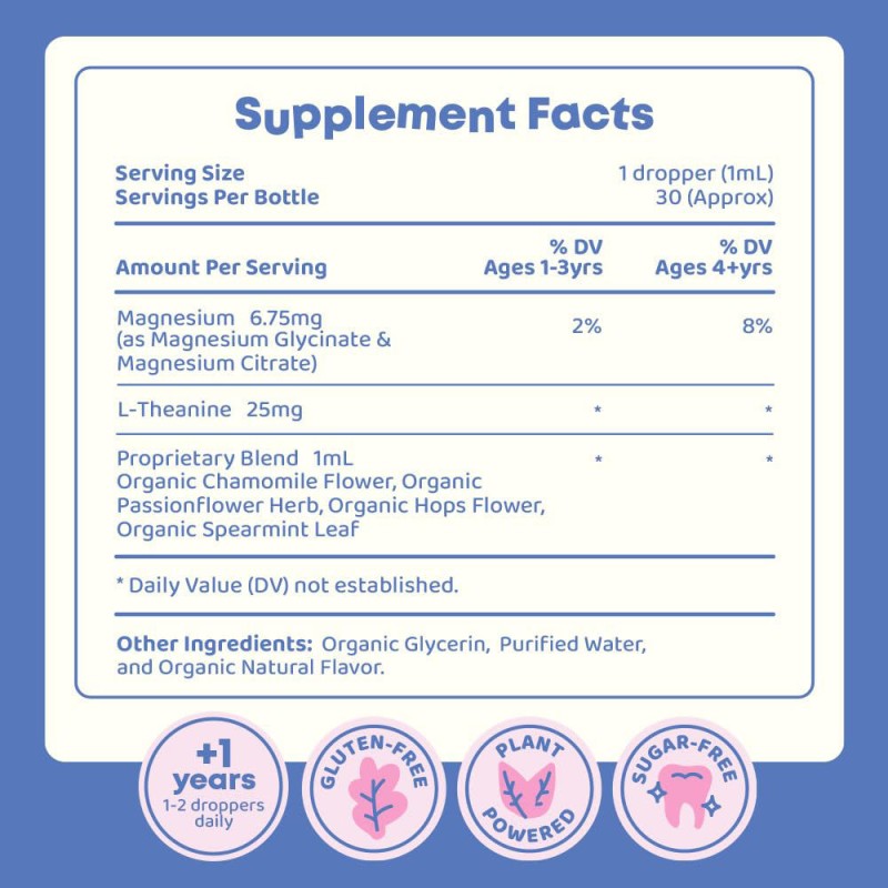 Magnesium Glycinate and Citrate Liquid Drops for Calmness Relaxation and Sleep Support High Absorption Mag Blend