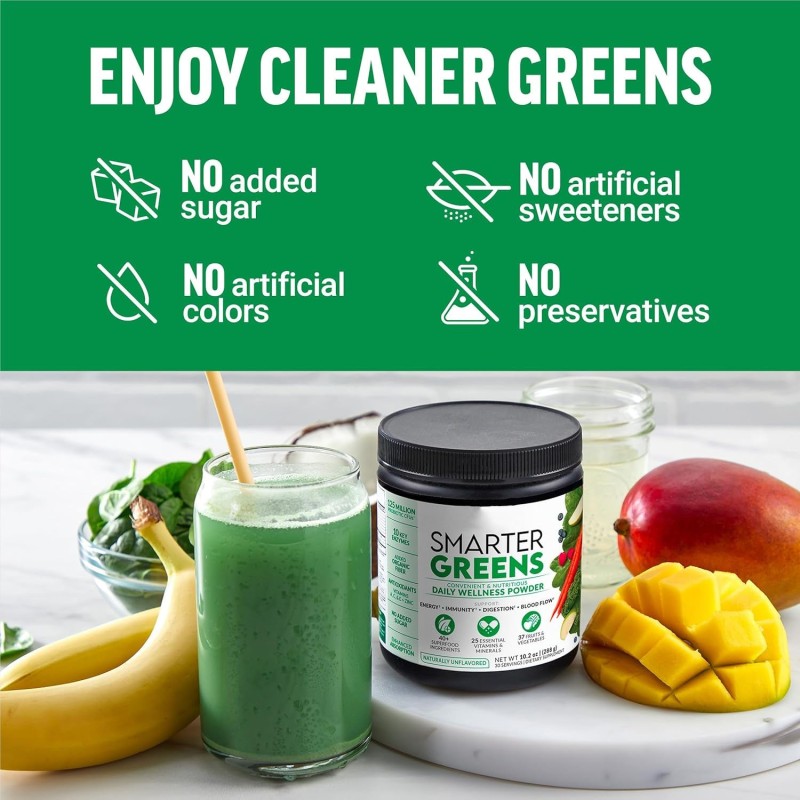 Super Green Powder Complex Vitamin Blend Powder Full Enhance Energy Detox Enhance Health Superfood Intestinal Health