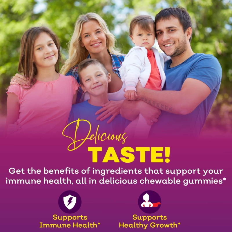 OEM Immune Support Gummies for Kids - Berry Flavor with Elderberry, Black Seed Oil, Vitamin C, and Zinc