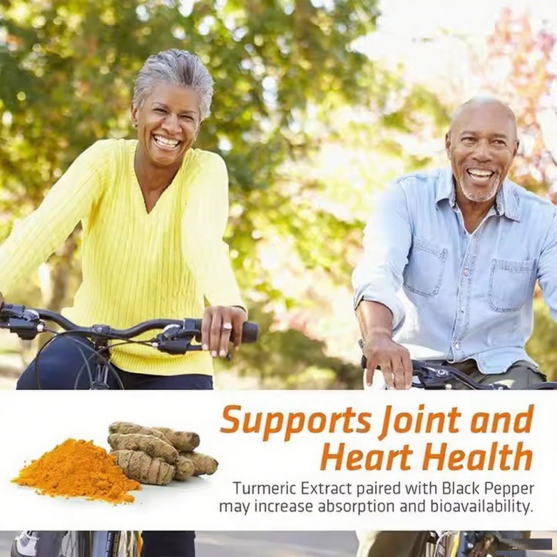 Turmeric Curcumin Capsules Curcuminoids Black Pepper Vegan Joint Support Organic Ginger Turmeric Capsules