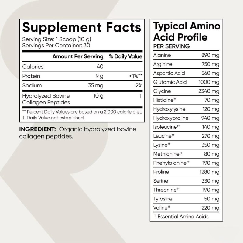 Hydrolyzed Collagen Peptides Powder OEM/ODM Supplement for Women & Men ISO Certified