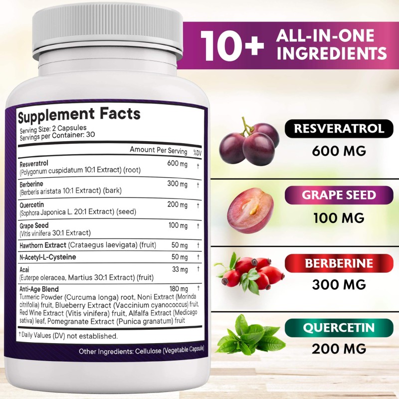 OEM  Liposomal NAD+ Capsules with 1500mg NAD and Resveratrol for Cellular Health Support