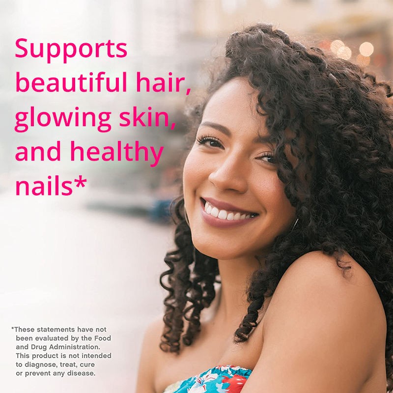 Biotin Collagen Vitamins C&E  for Hair Growth Skin Nails Support - Custom Private Label Hair Skin Nails Supplement Gummies