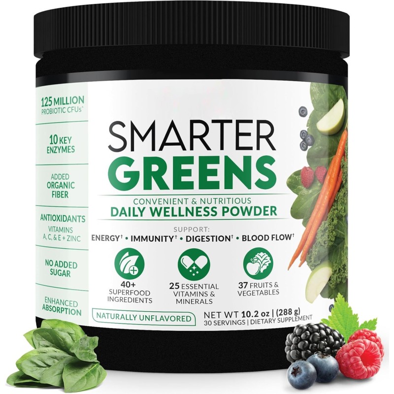 Super Green Powder Complex Vitamin Blend Powder Full Enhance Energy Detox Enhance Health Superfood Intestinal Health