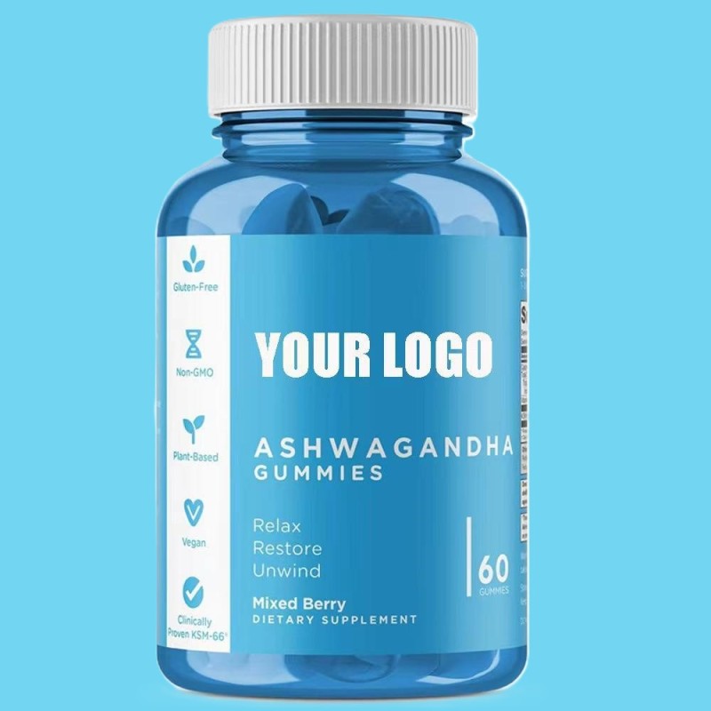 OEM/ODM Sugar-Free Ashwagandha Gummies - Stress Relief & Immune Support Supplement for Adults
