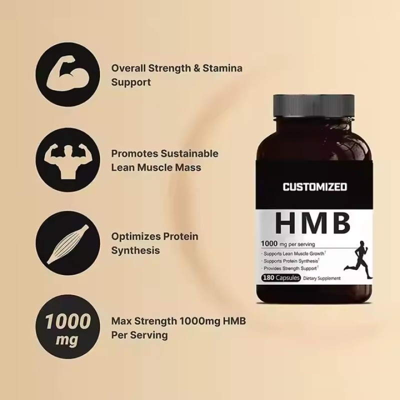 Sports Nutrition Hmb Supplement Vitamin D3 Calcium Hmb Capsules Pre-exercise Supplements Provide Energy