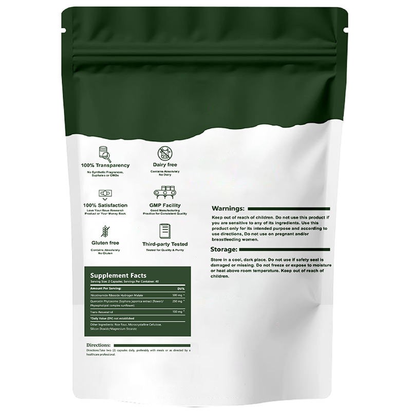 TK Hot-selling Product Niacinamide Nucleoside Resveratrol Capsules, NMN Supplement That Naturally Promotes NAD+ Levels