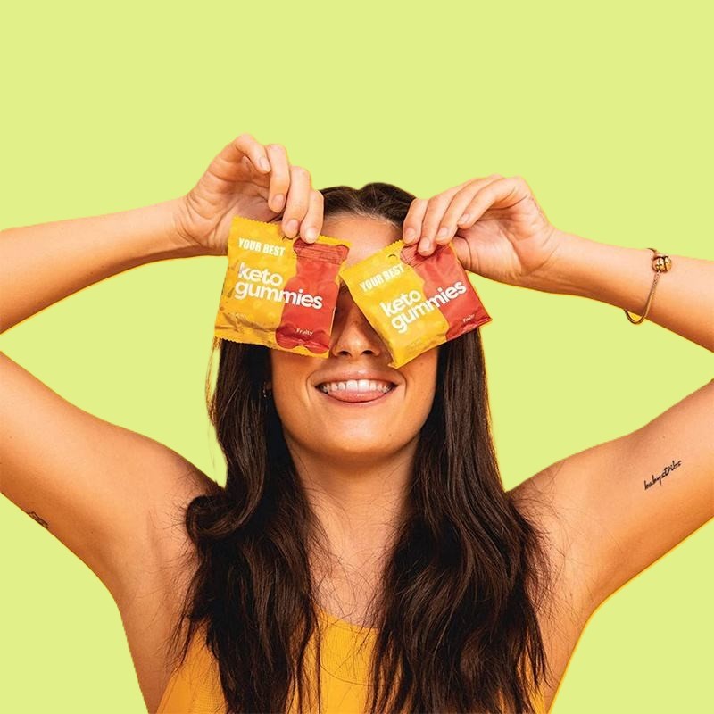 Plant Fiber Gummy Bears | 2g Net Carbs Sugar Free Keto Candy | Low Calorie Vegan Snack for Ketogenic Diet & Fitness Adults