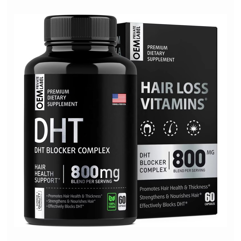 Hair Growth Supplement DHT Blocker Capsules with Biotin & Saw Palmetto for Strong, Healthy Hair  Vegan Hair Vitamins