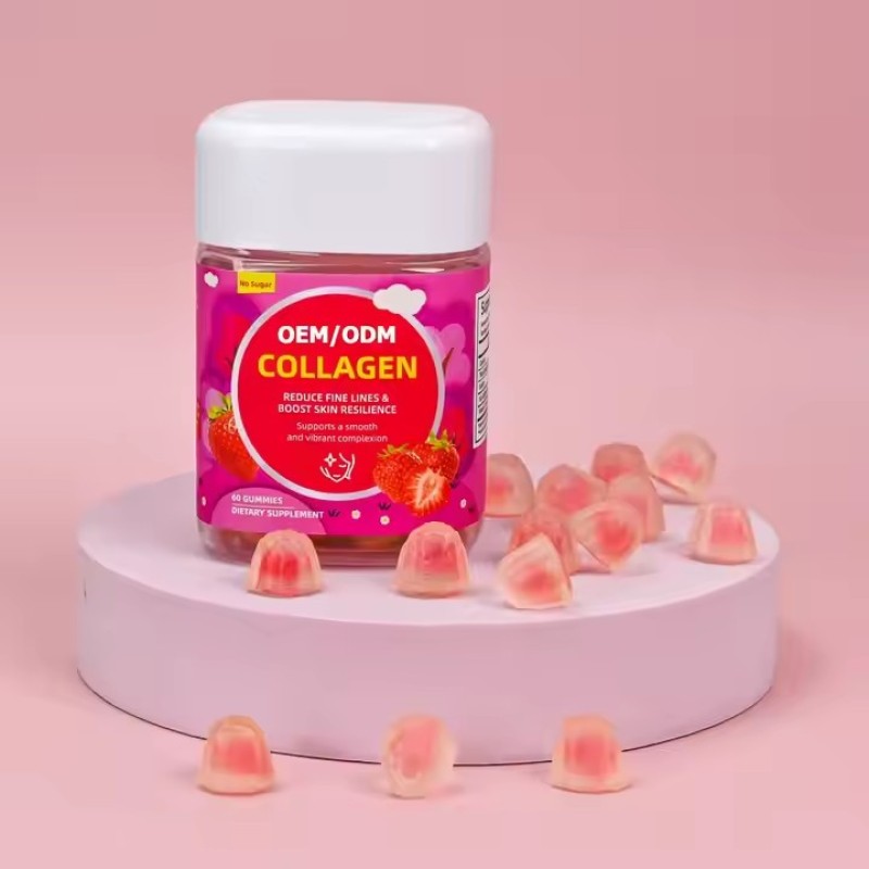 Exquisite Hydrolyzed Collagen Jelly Gummy Vitamins Healthy Skin Hair Nails Support for Adults Beauty Supplement