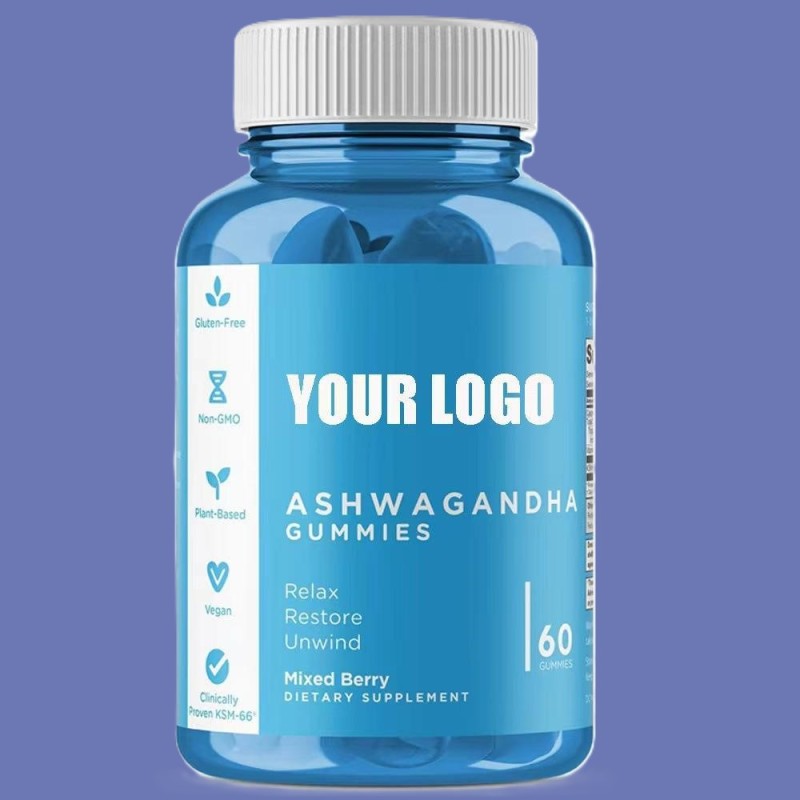 OEM/ODM Sugar-Free Ashwagandha Gummies - Stress Relief & Immune Support Supplement for Adults