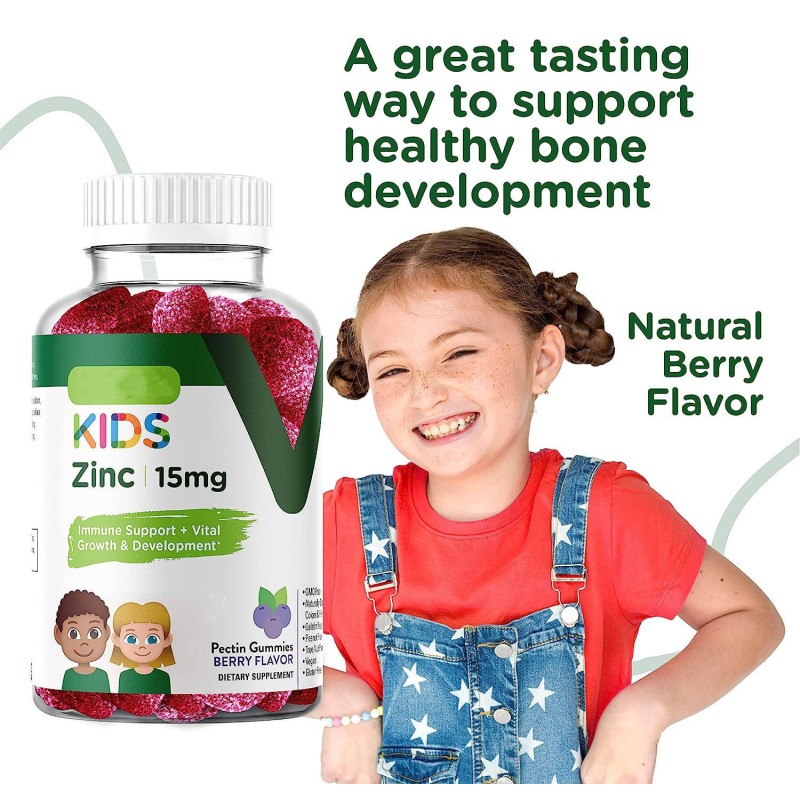 OEM Private Label Zinc Gummy 15mg - Immune Support Supplement for Kids - Multiple Flavors
