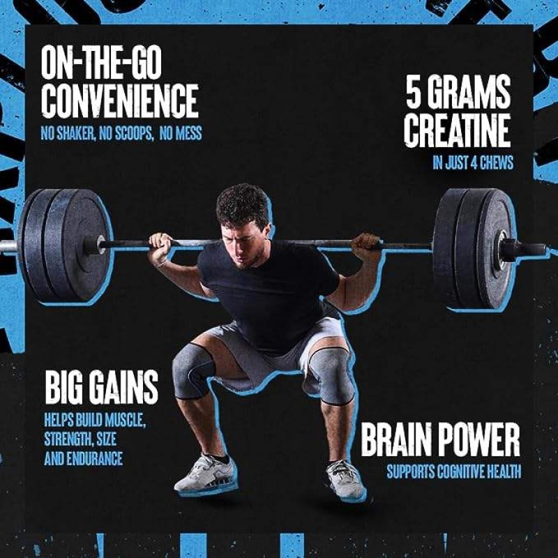 High-Quality Muscle Strength Endurance Easy to Absorb  Reduce Muscle Damage and Soreness Creatine Chewable Tablets